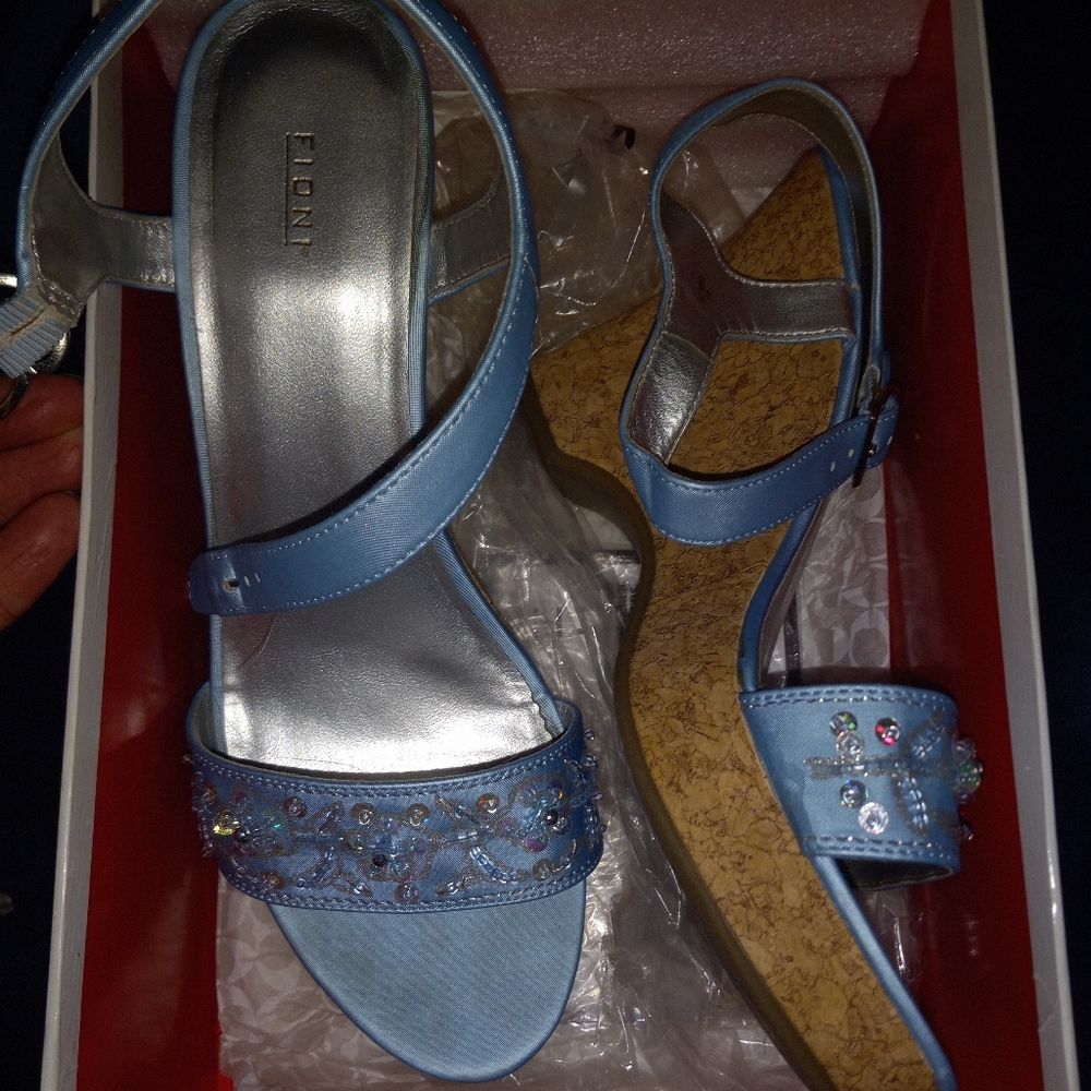 Light Blue Fioni Heels